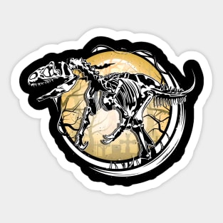 Dinosaur Skeleton T rex T shirt Halloween Kids Boys Men Gift Sticker